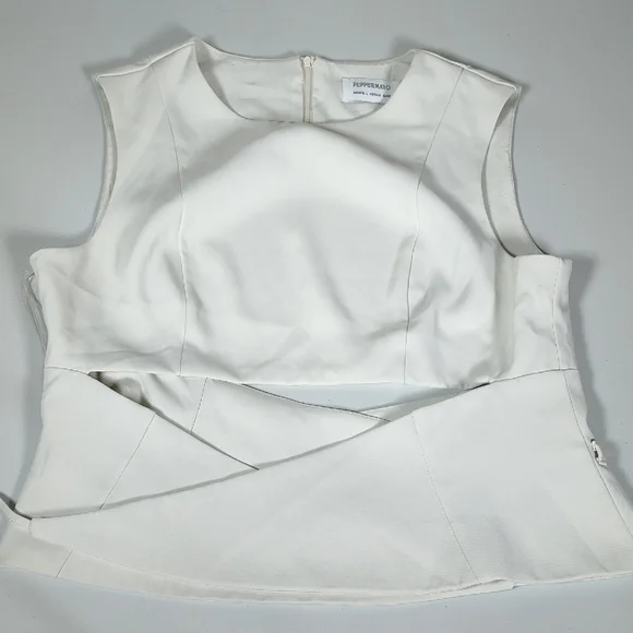 NEW Peppermayo Cyra wrap top in ivory L - Picture 3 of 11
